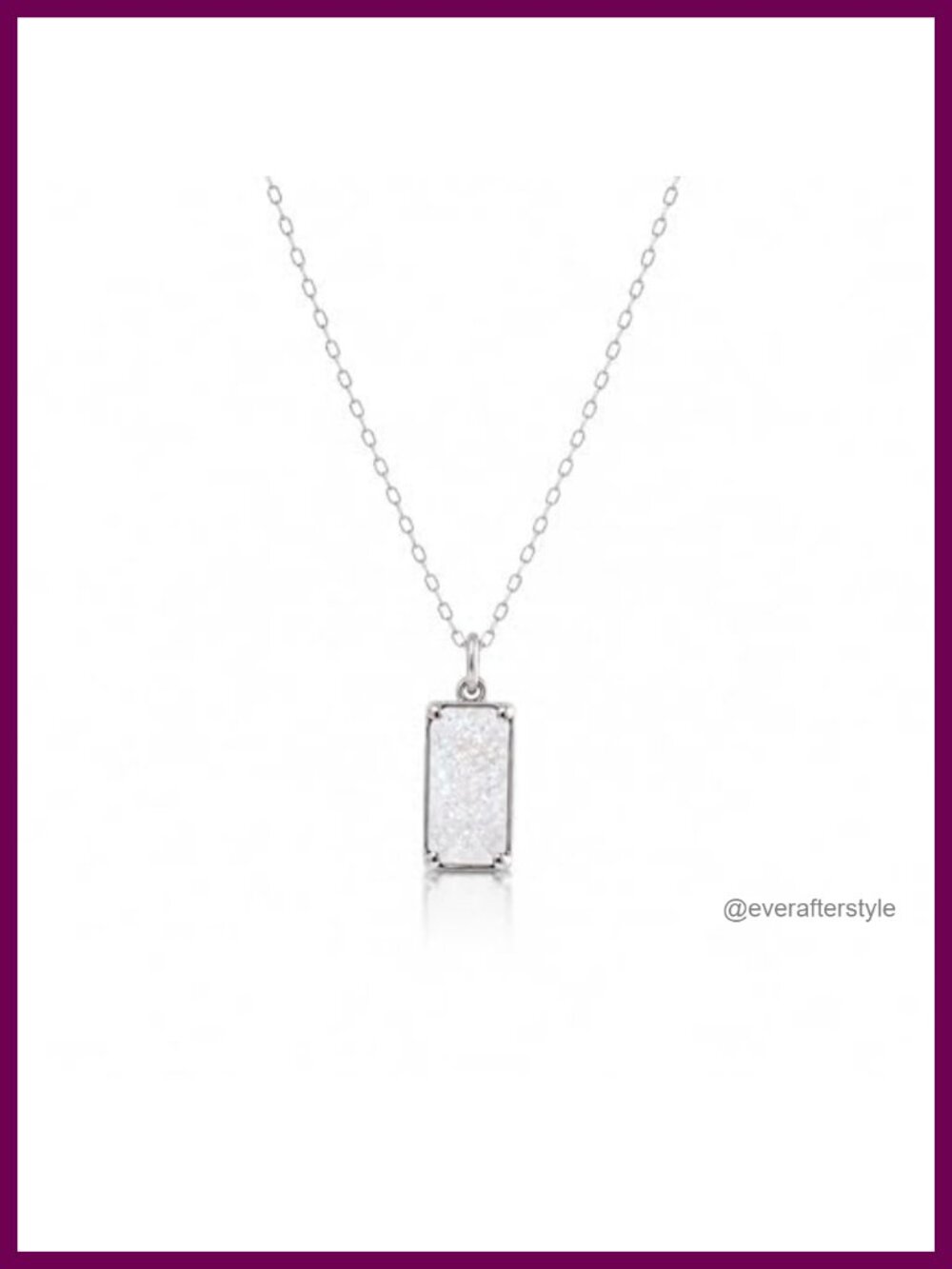 925 Sterling Silver Moonstone Pendant Necklace, Dainty New Beginnings Gift